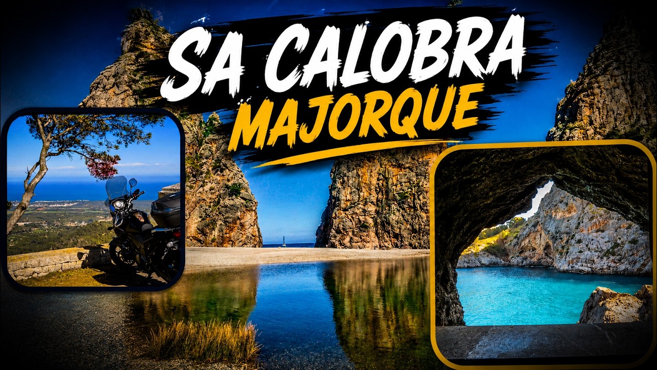 Une des plus belles routes à moto: Sa Calobra (Majorque) en Suzuki 650 V-Strom.