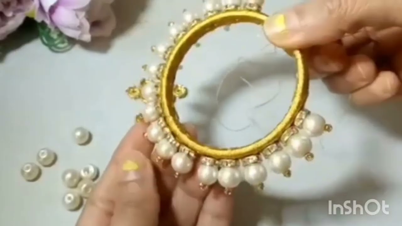Pearl Bangles full tutorial-2 @Handmadethingsbypujasoni
