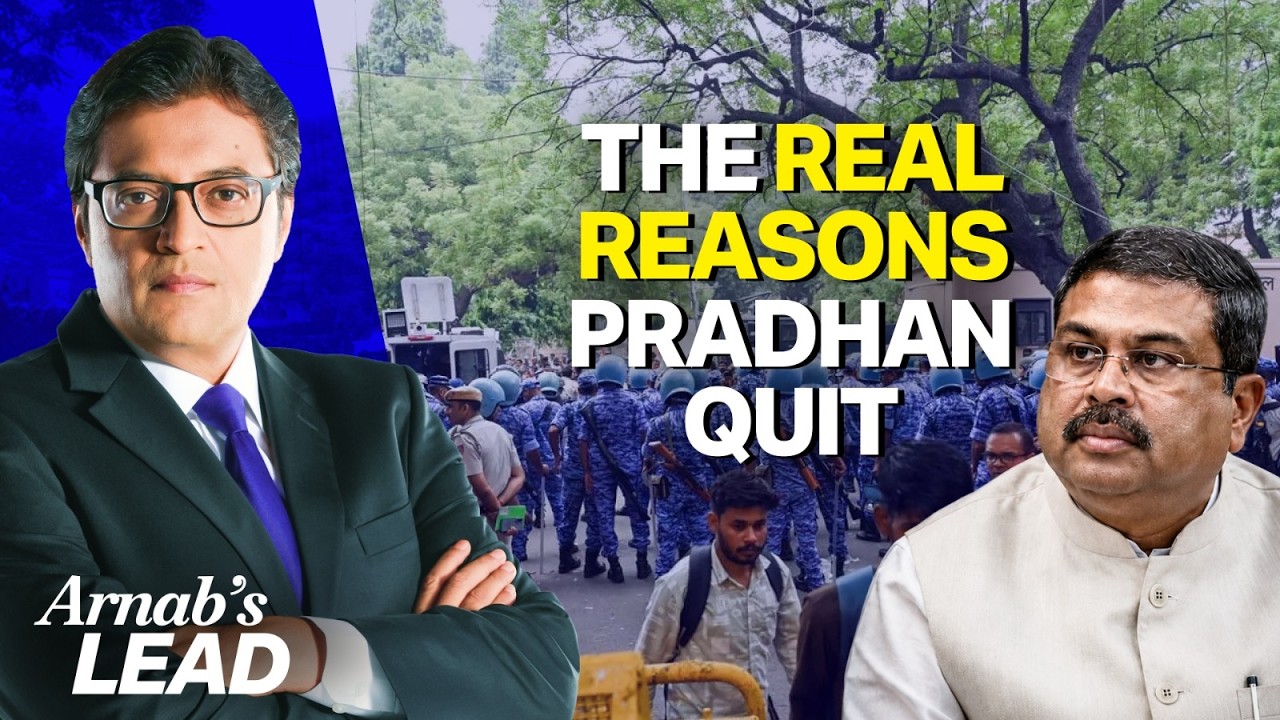 Arnab's Lead: The Real Reason Why Dharmendra Pradhan Quit Averting a Crisis