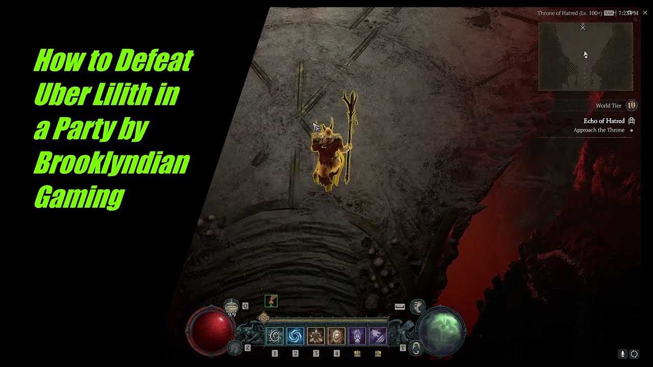 How to Defeat Uber Lilith in a Party w/ Cronewark Stormclaw Druid (v2) - Diablo 4 - Patch 1.1.4