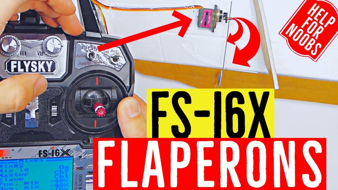 FlySky FS-i6X: как настроить флапероны — 2-позиционное сочетание флаперонов с i6X и iA6B Rx. Руко...