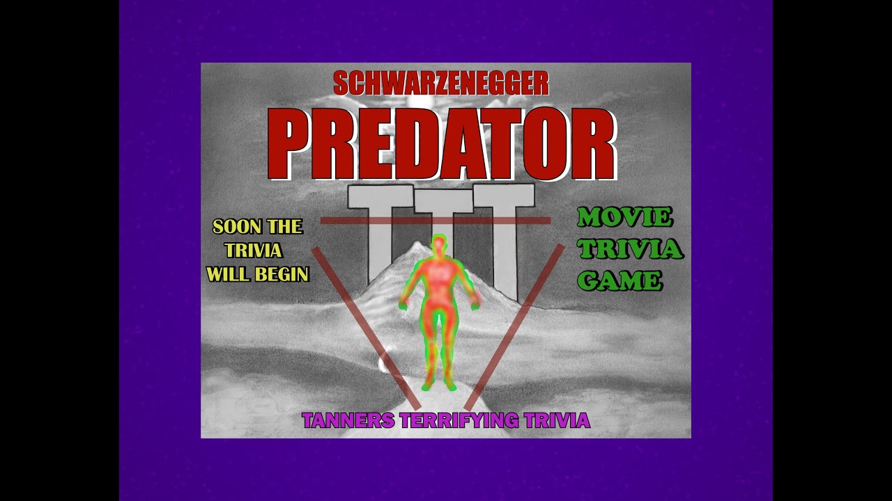 PREDATOR 1987 Tanners Terrifying Trivia Movie Game Arnold Schwarzenegger