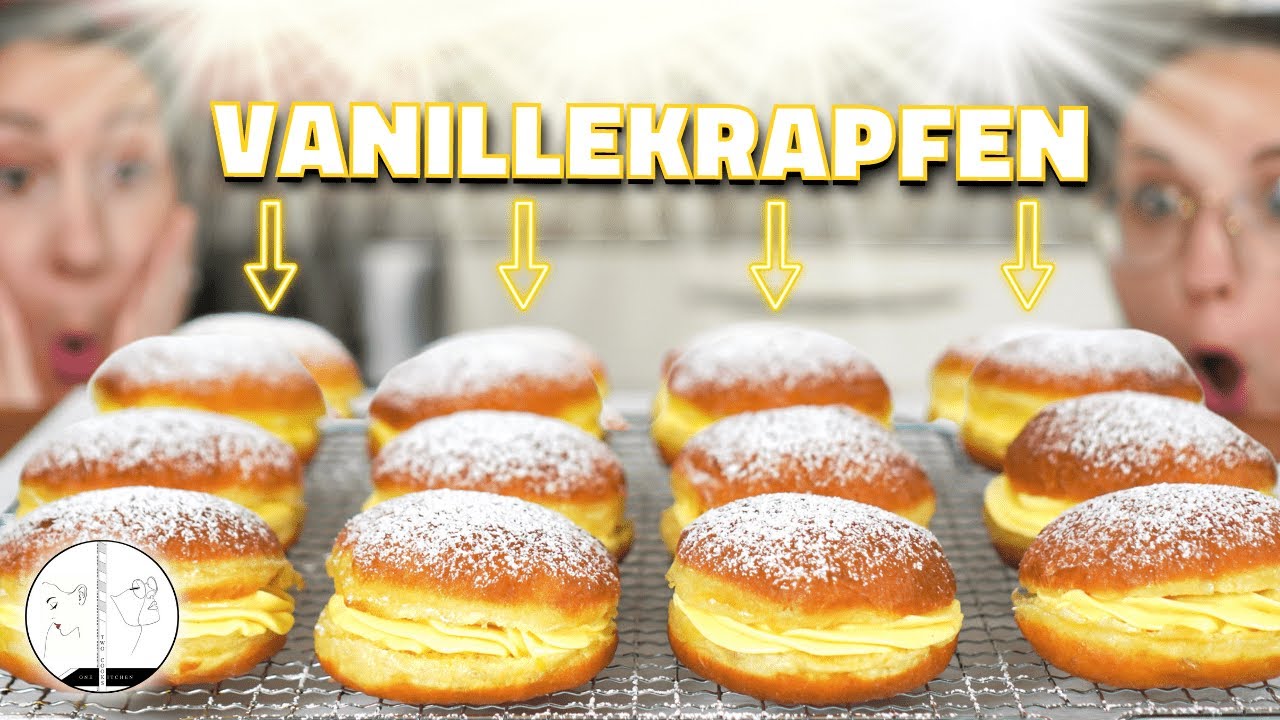 Vanillekrapfen selber machen | einfach und besser als beim Bäcker