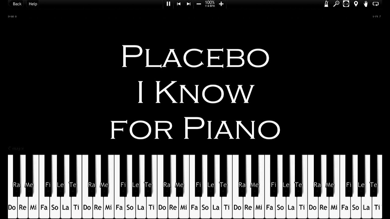 Placebo – I Know - How To Play [100% Speed] - Synthesia - Piano Tutorial