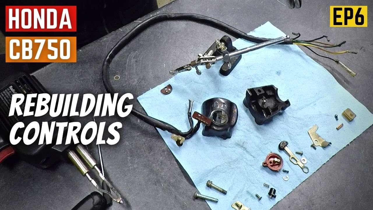 Barn Find CB750 Revival — восстановление органов управления / новые рули / проводка зажигания — EP6
