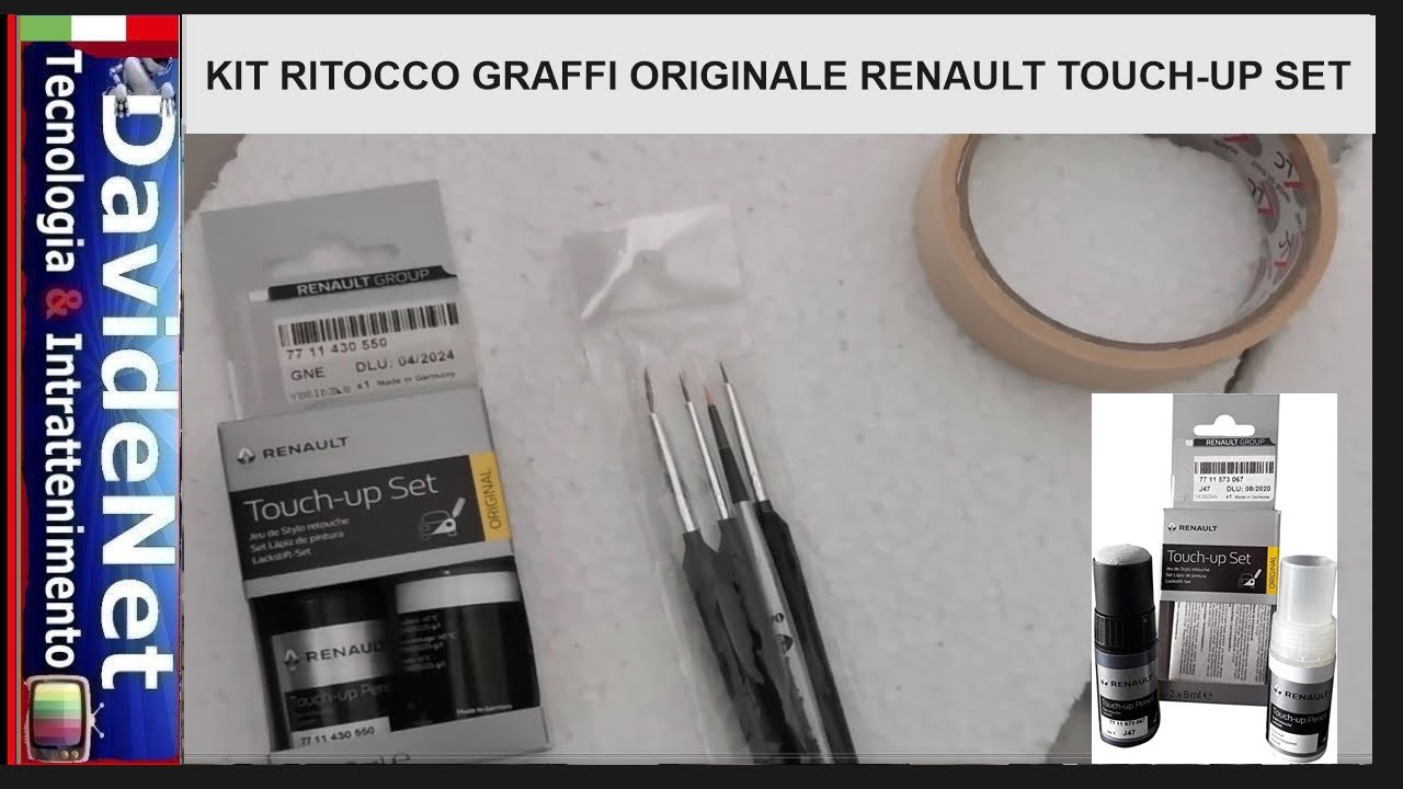 ELIMINARE GRAFFI CON KIT RITOCCO RENAULT ORIGINALE #touch #up #set #renault #kit