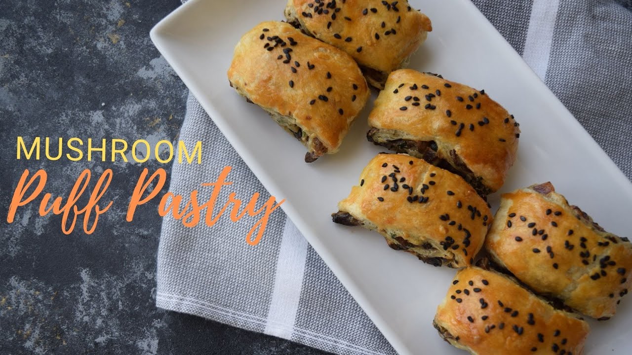 Mushroom Puff Pastry Recipe | Mushroom Pastry Puffs Appetizers