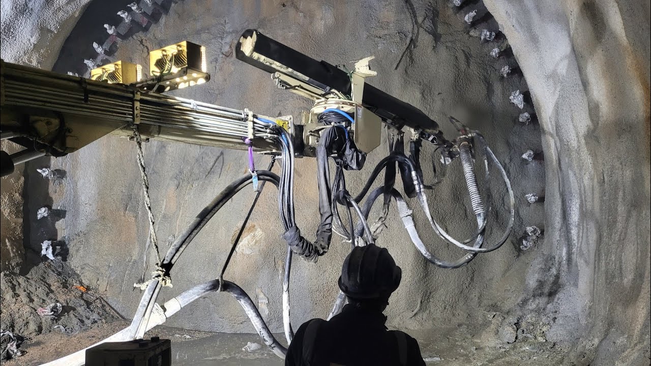 Spraymec Normet Shotcrete spraying Underground work