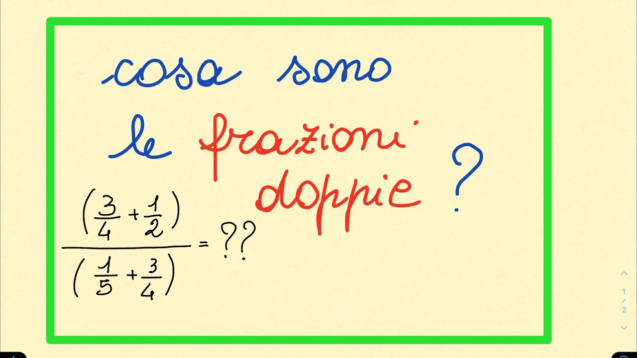 ESPRESSIONI con le FRAZIONI DOPPIE | Esercizi risolti