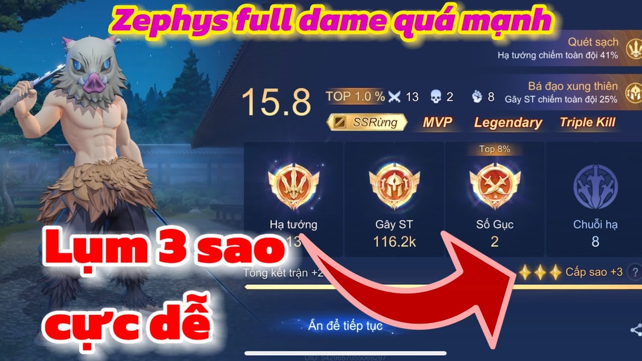 Bất Ngờ Với Dame Của Build Đồ Zephys Đi Rừng Full Dame Quá Khủng Lụm Ngay 3 Sao Rank Đại Cao Thủ 