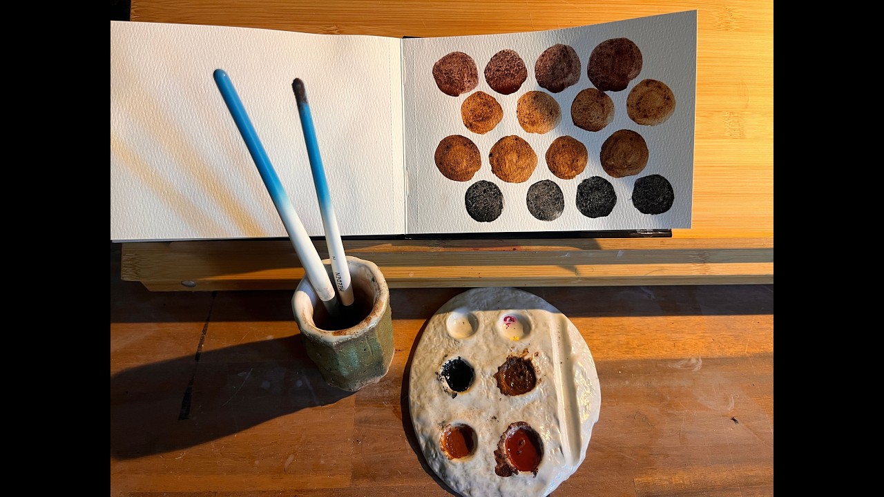 Studio 108-Making pigmants from foraged rocks