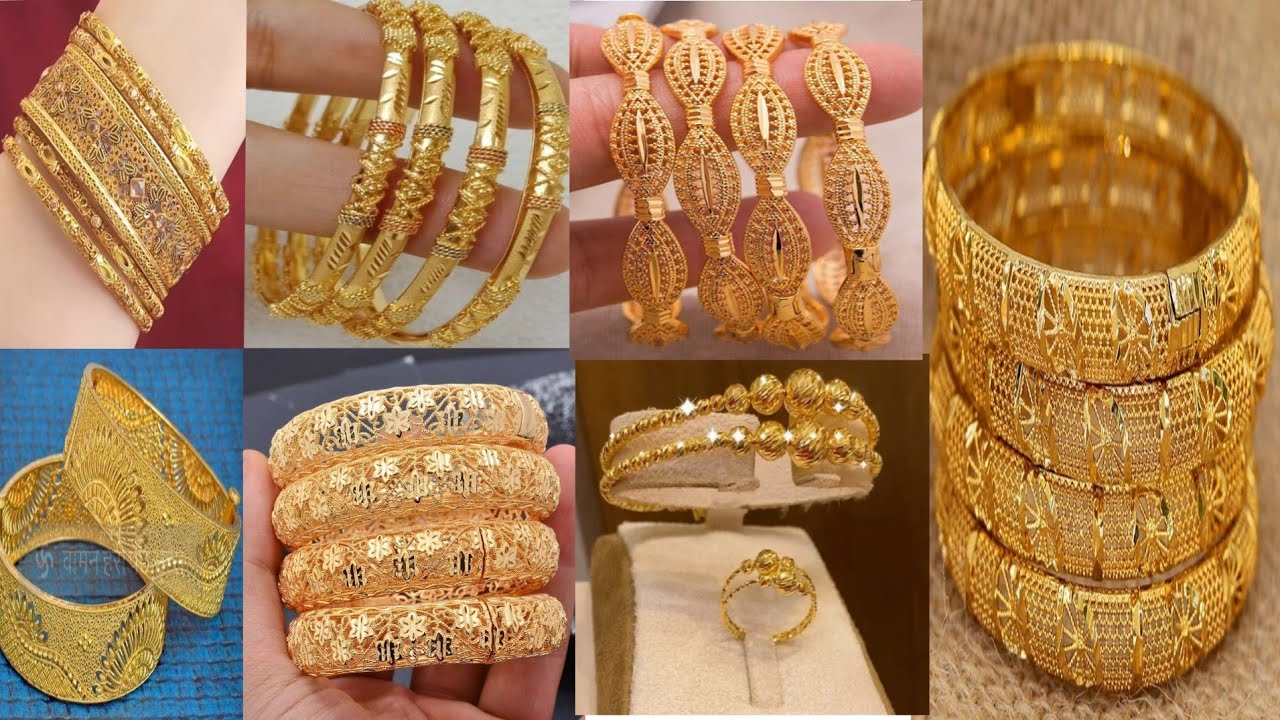Latest gold bridal bangles design 2026 | Luxury new model gold bangles