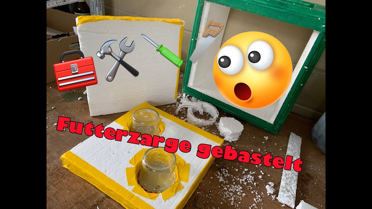 MiniPlus 7 füttern, Futtertasche Futterzarge ! Notfütterung ! Eigenbau ! Basteln ! Imkern ! Bienen !
