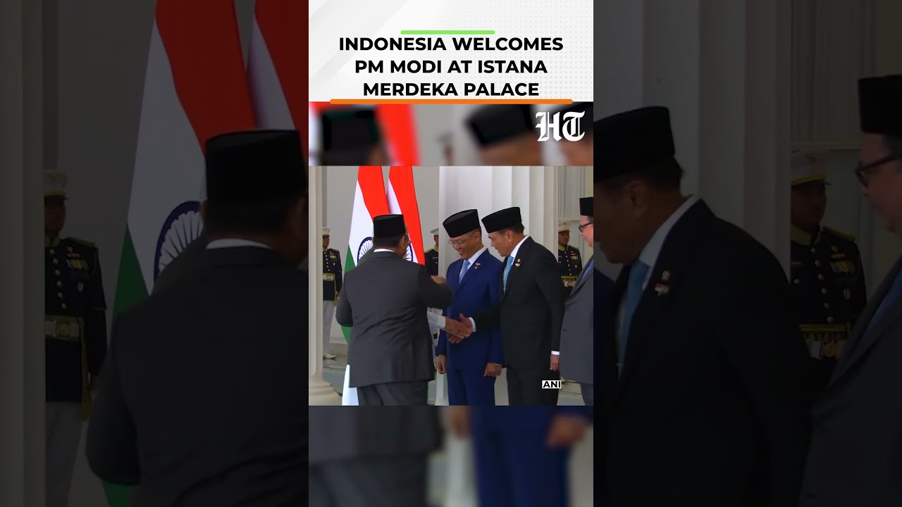 PM Modi Reaches Jakarta Presidential Palace for High-Level Talks With Indonesia | #shorts | HT India