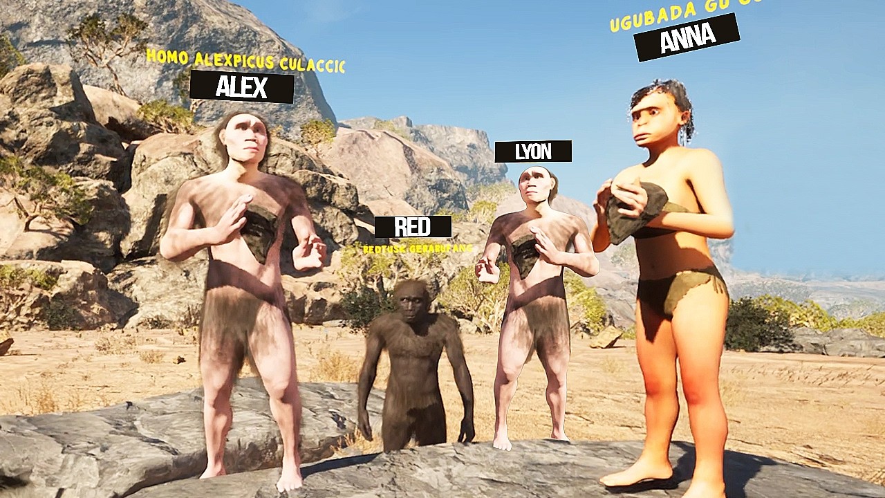SOPRAVVIVO NELLA PREISTORIA COME CAVERNICOLO CON I MIEI AMICI!