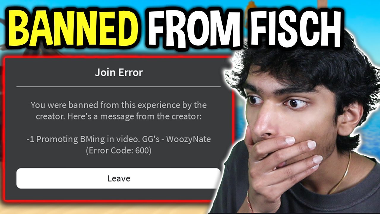 I Got BANNED in Roblox Fisch..