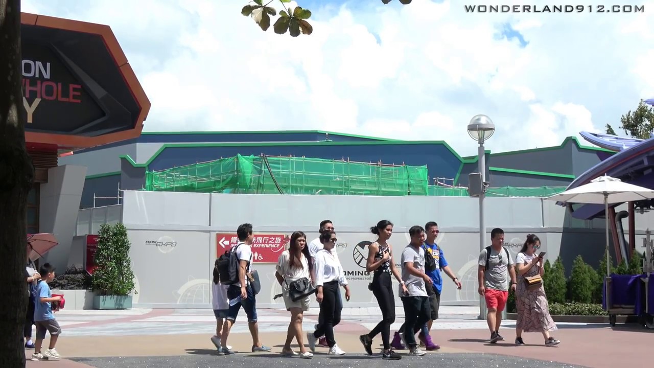 170922 Tomorrowland 2018 MARVEL Super Hero Attractions Construction Update at Hong Kong Disneyland