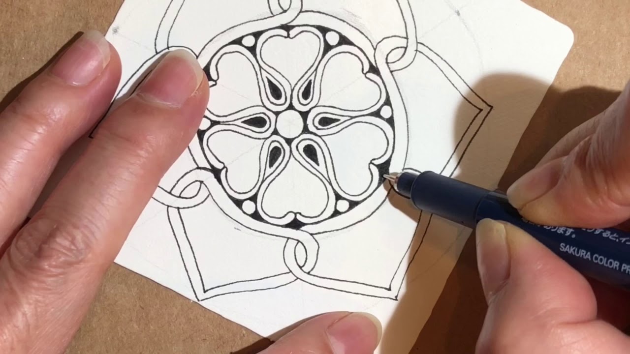 Tangling and shading ゼンタングル Zentangle