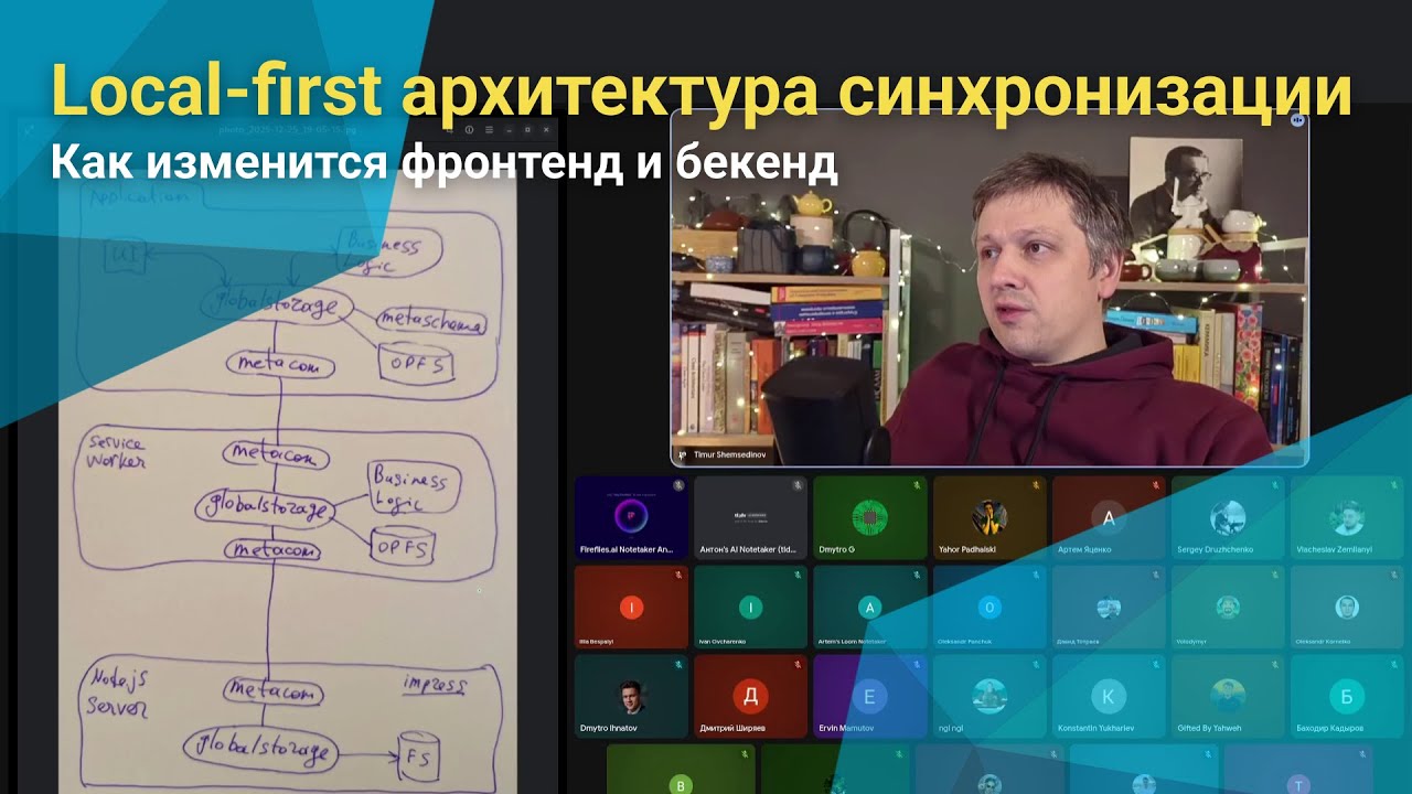 🔀 Local-first — Как изменится фронтенд и бекенд на JavaScript и Node.js — архитектура синхронизации