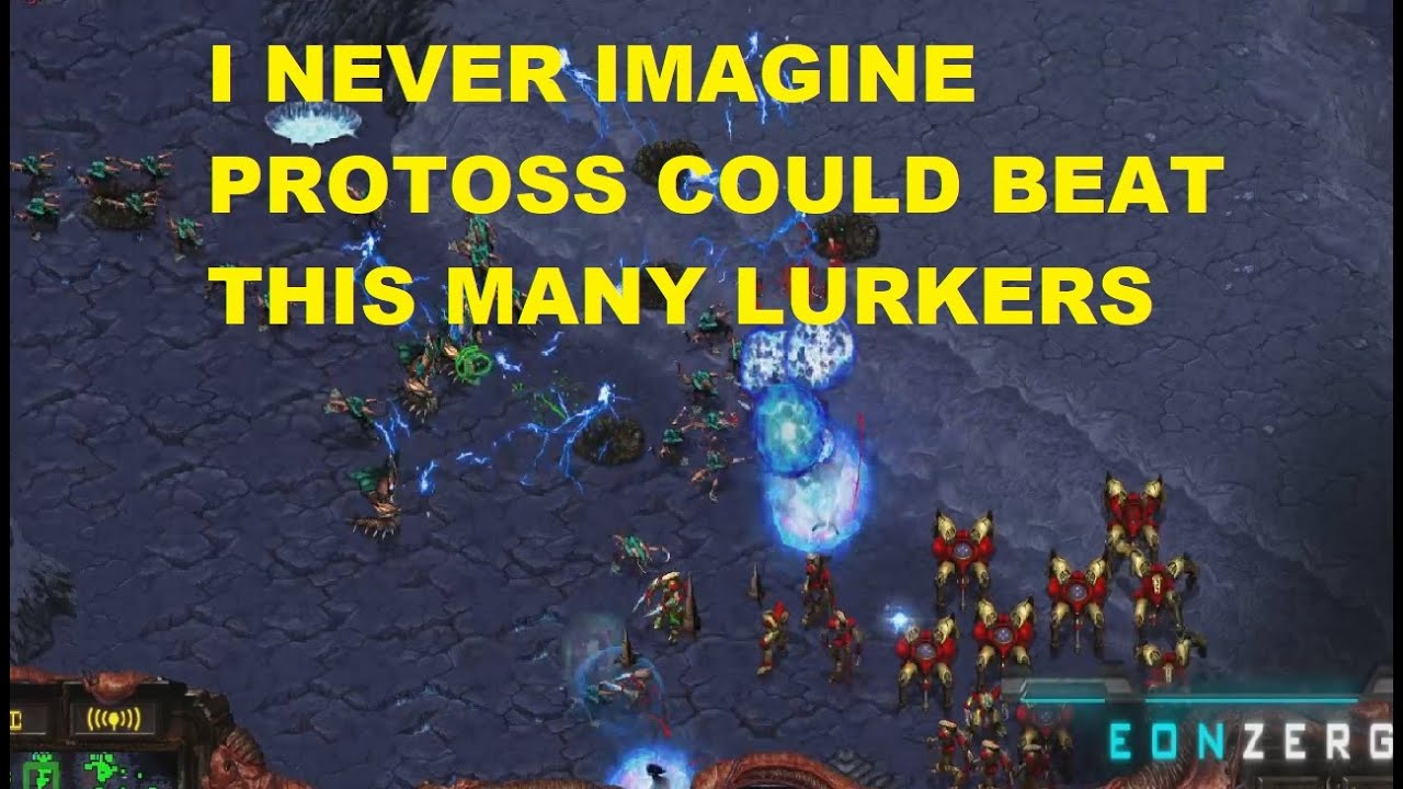 I NEVER IMAGINE PROTOSS COULD BEAT THIS MANY LURKERS