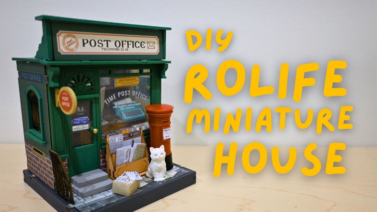 unboxing and building a miniature house (rolife post office)
