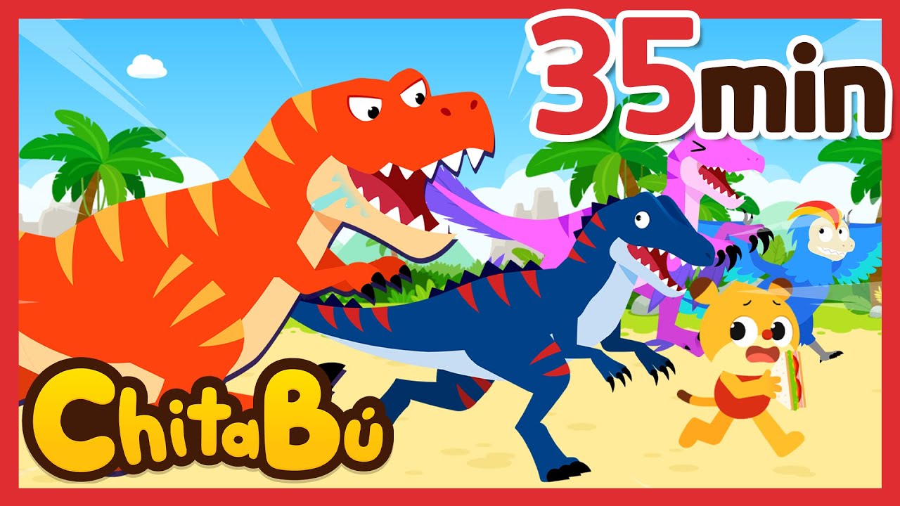 35 MIN Los más fuertes Dinosaurios | Canciones Infantiles | #ChitaBú