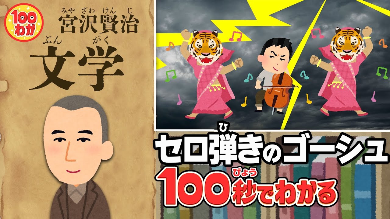 【100秒でわかる名作劇場】セロ弾きのゴーシュ