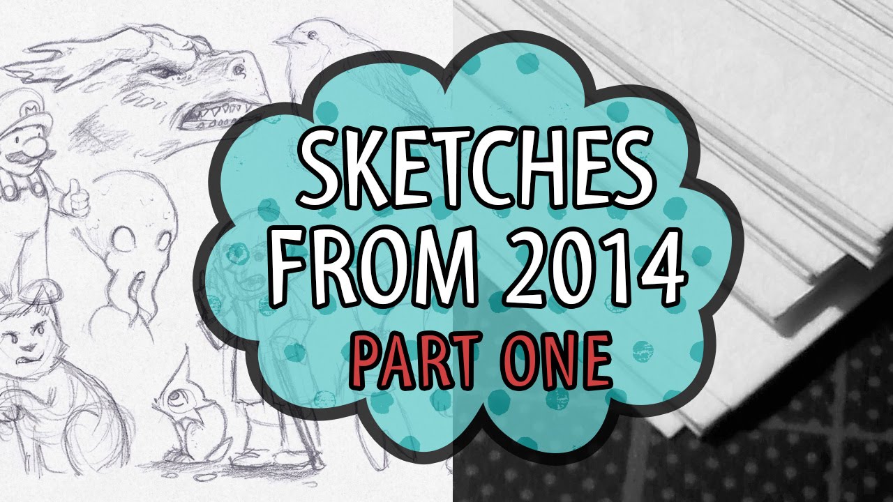 Sketches from 2014 Part 1/ A Sketchbook Video