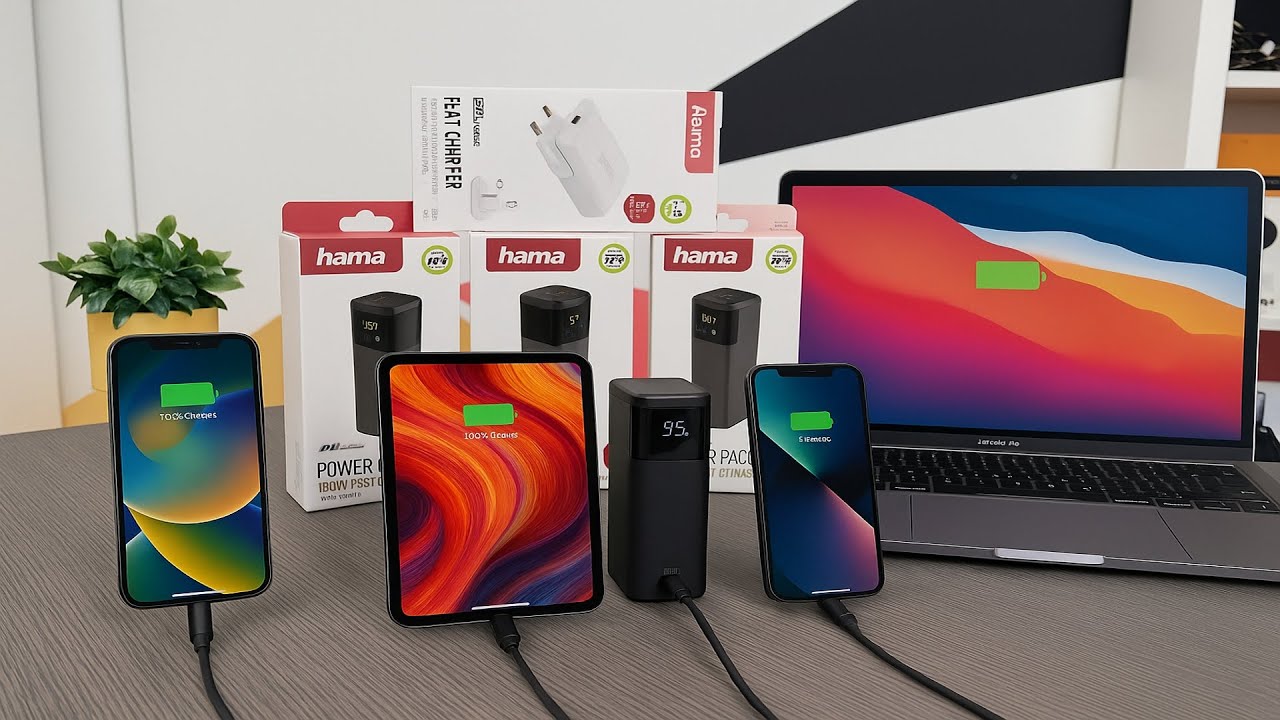 ⚡ HAMA 65W / 150W / 200W Power Bank TESZT – Melyik a legerősebb? 🔋