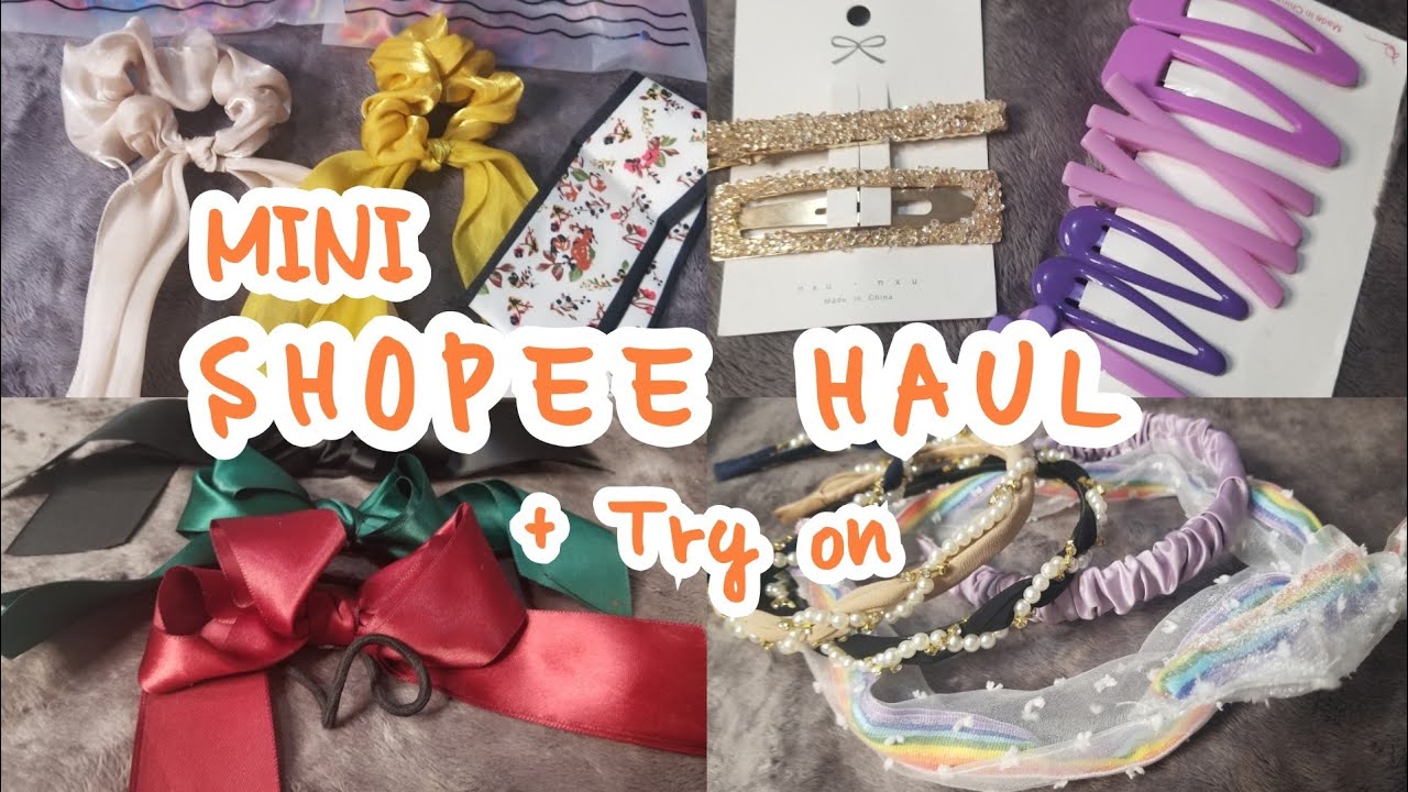 👸Shopee Haul: Affordable Hair Accessories |hair clip| hair scrunchies 🦋