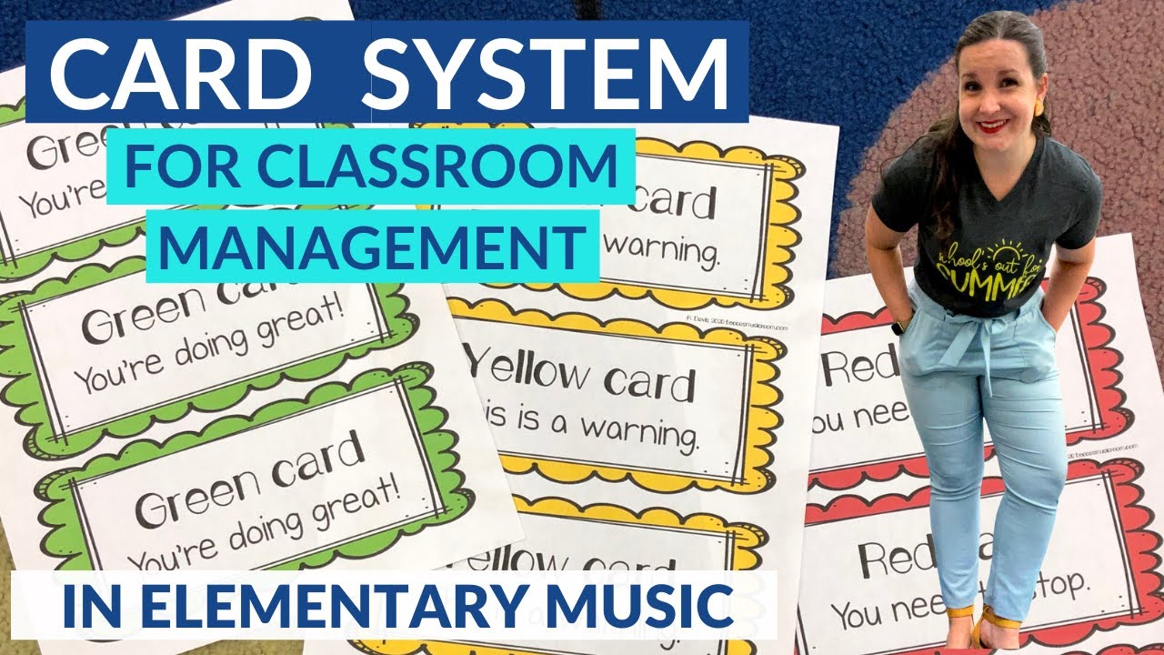 The Card System for Classroom Management // the classroom management strategy I use elementary music