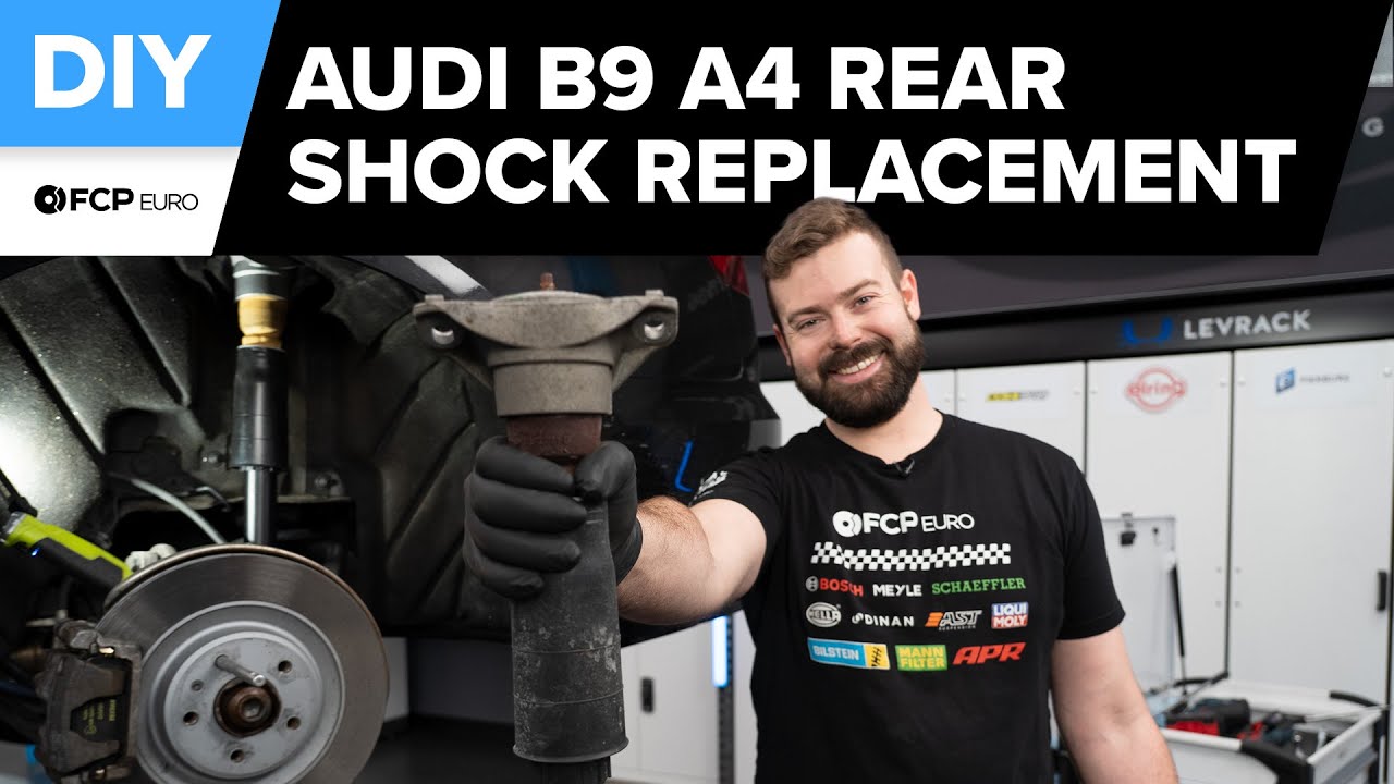 Замена заднего амортизатора Audi A4 своими руками (Audi B9 A4, A5, Sportback, Allroad 2017-2024)