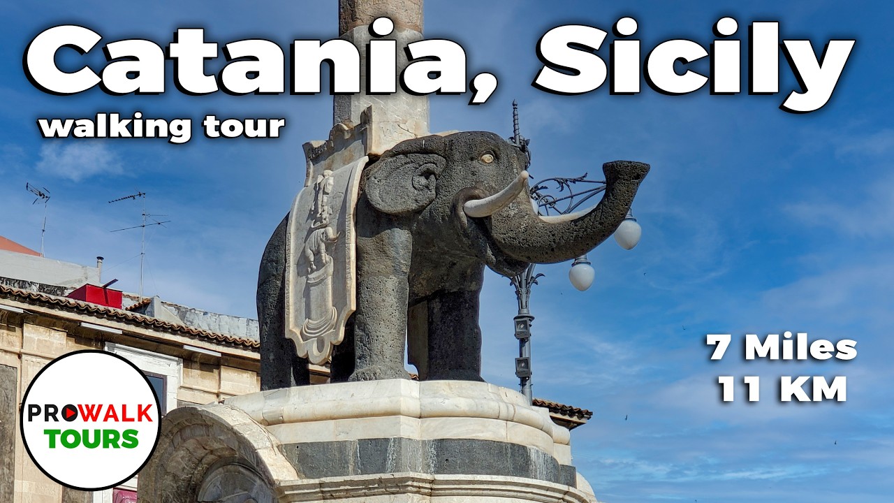 Catania, Italy Walking Tour - May 2024 - 4K60fps with Captions