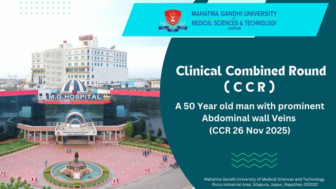 A 50 Year old man with prominent Abdominal wall Veins (CCR 26 Nov 2025)