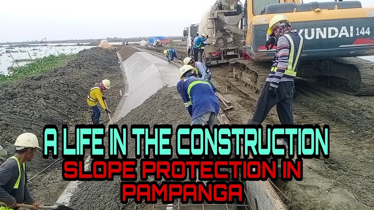 How to construct River Slope Protection || A life in Construction || HENRY B TV VLOG