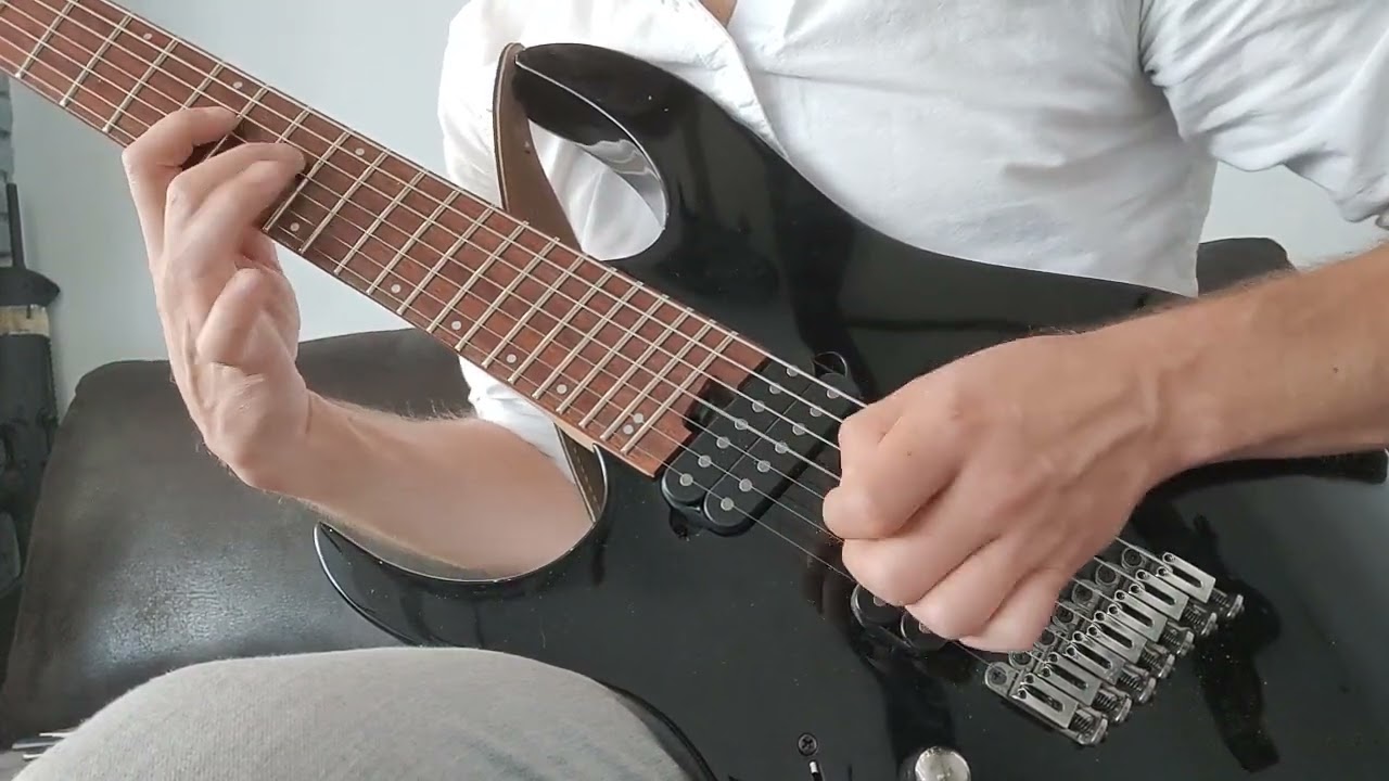 Ibanez RGMS7, just another lick.