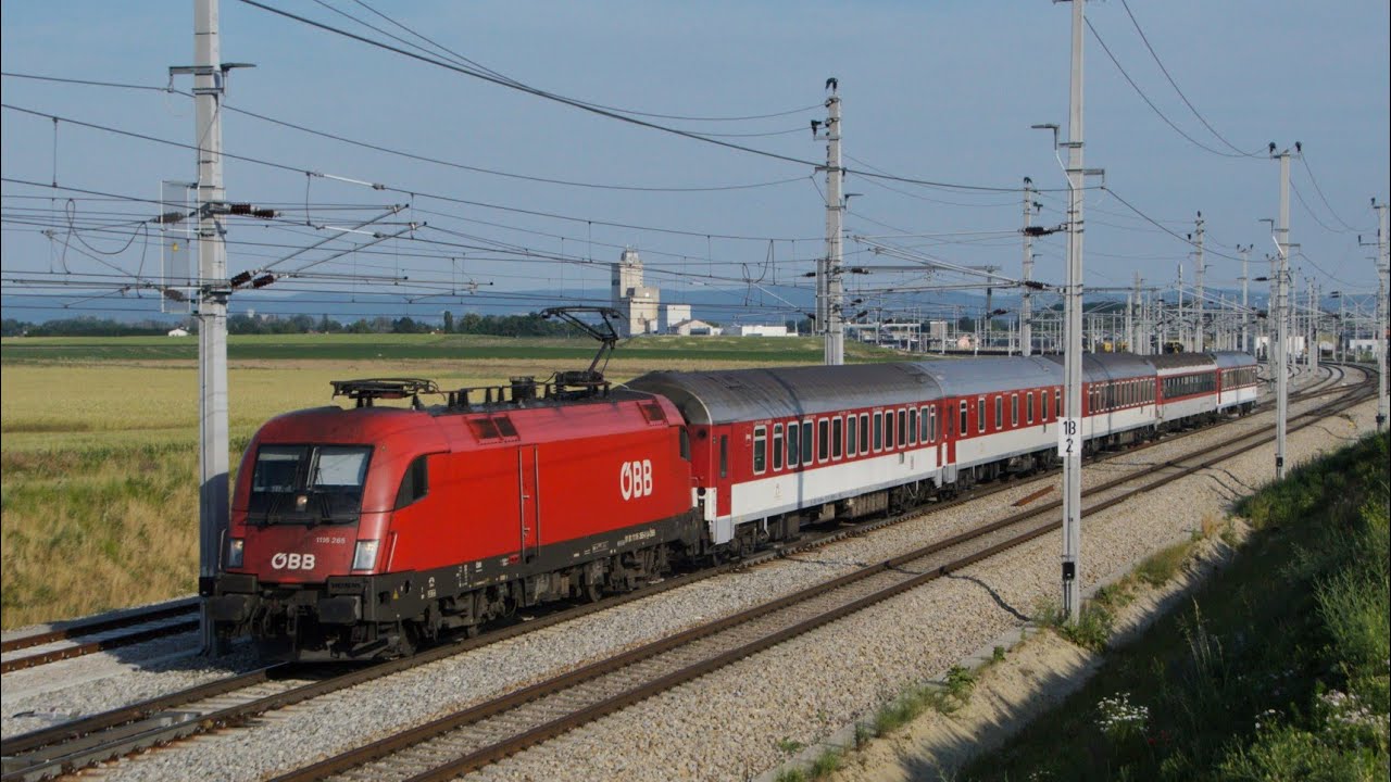 🇦🇹Bahnverkehr in Gramatneusiedl mit ÖBB Taurus, ZSSK EuroNight, BoxXpress und mehr...🇦🇹