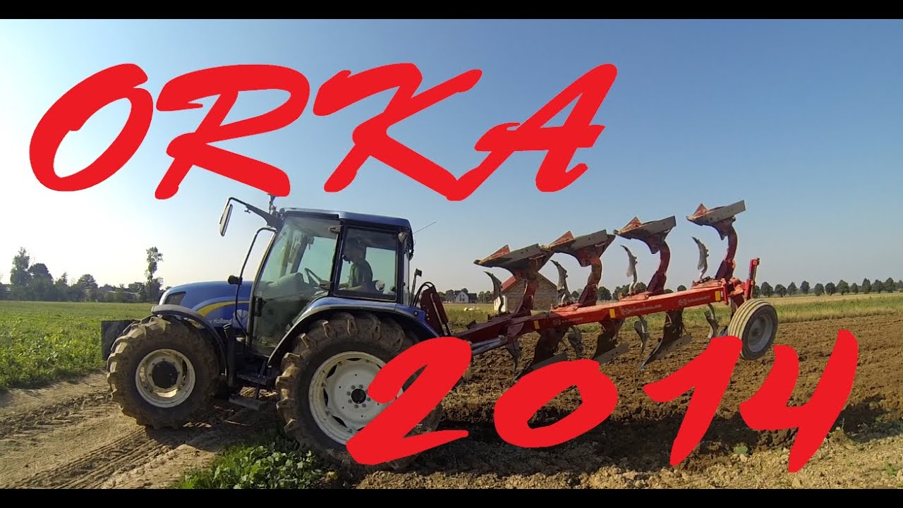 Głęboka orka pod pszenice 2014 HD  New HollandT5060+ pług kongskilde