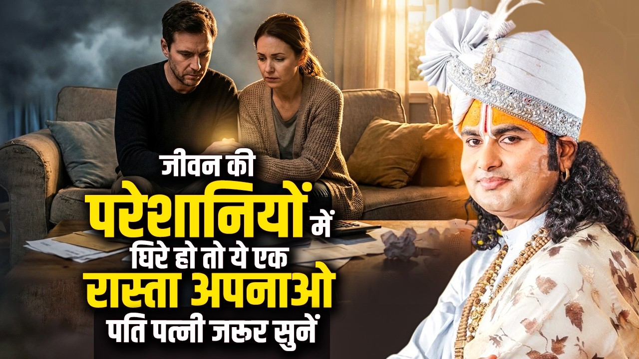 जीवन की परेशानियों में घिरे हो तो ये एक रास्ता अपनाओ | पति पत्नी जरूर सुनें | Aniruddhacharya Ji