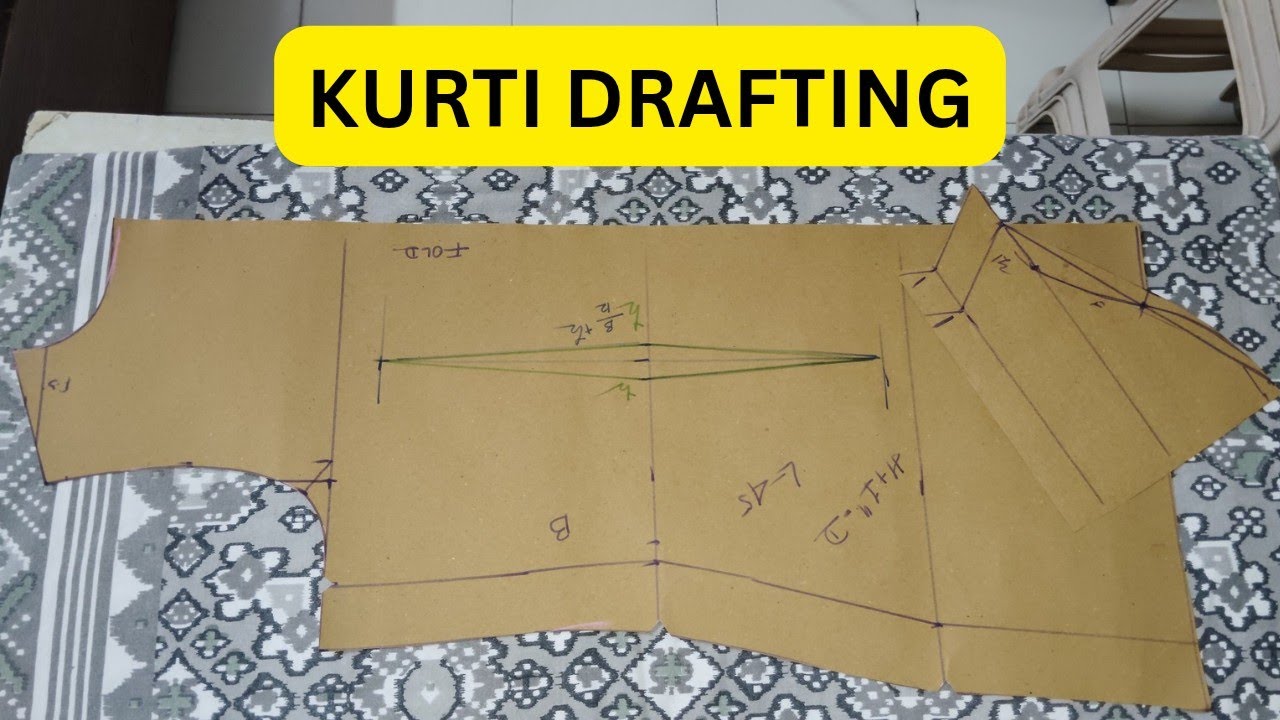 Kurti Drafting From Kurti ✂️💯✔️ Simple Way❤