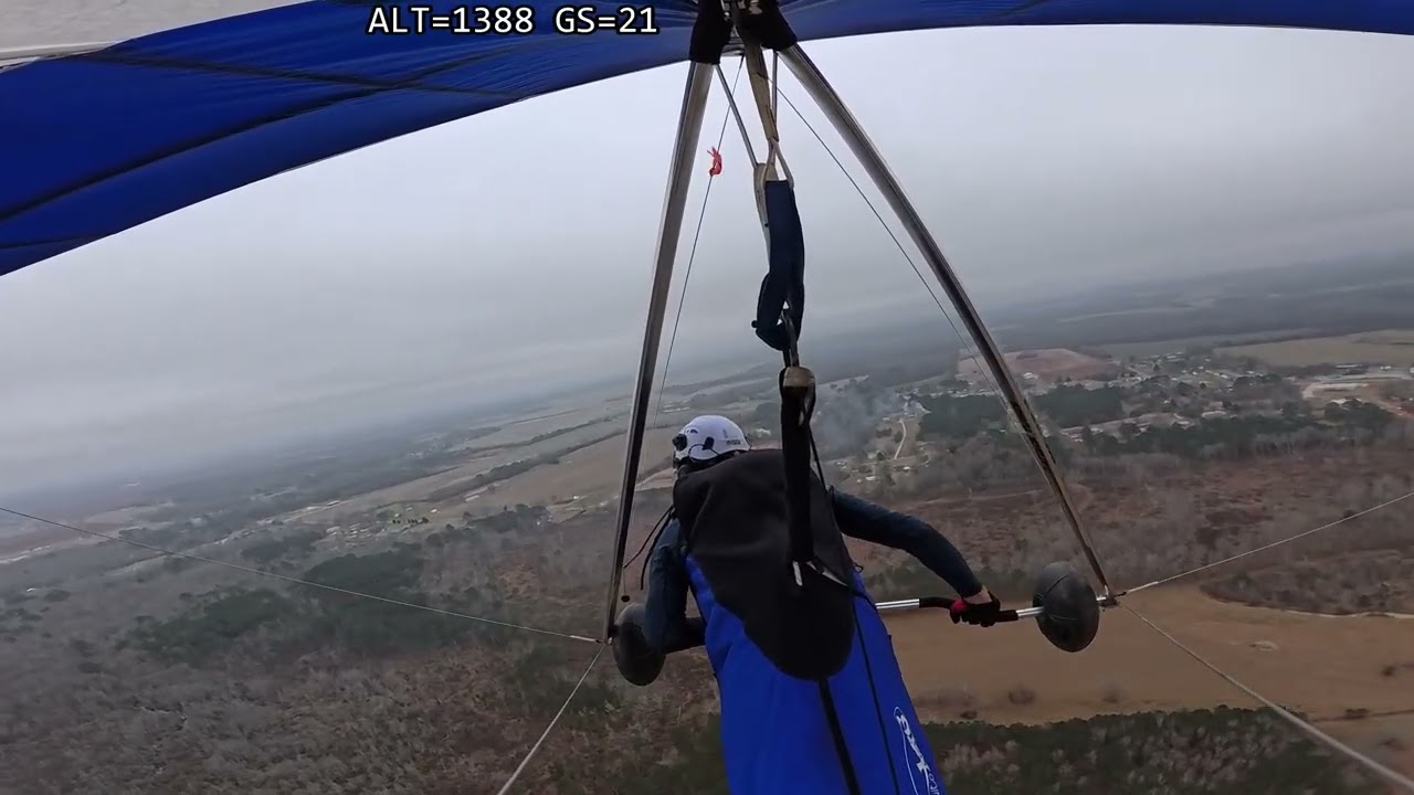 Cloudy flight with Ultrasport at Hazel Green, Dec 27, 2025