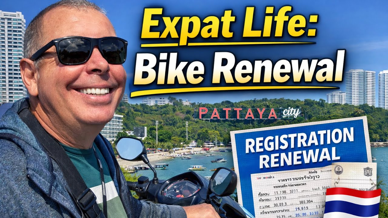Езда на велосипеде в Паттайе 🇹🇭 | Продление регистрации велосипеда