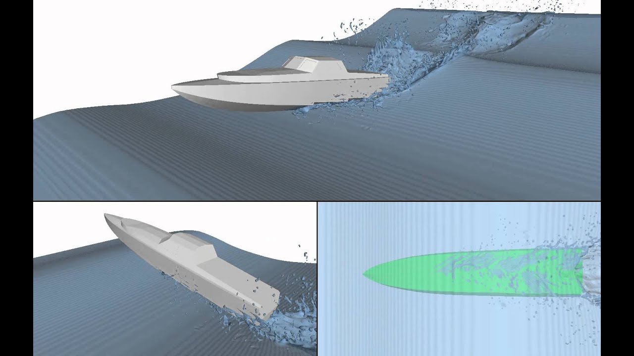 A Study of a Planing Boat in Regular Waves