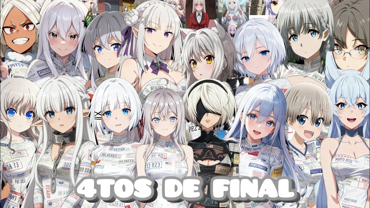 Mejor Waifu Cabello Blanco-Gris (🤍 WCBG 🤍)//Torneo//8vos (Resultados)//4tos (Enfrentamientos)