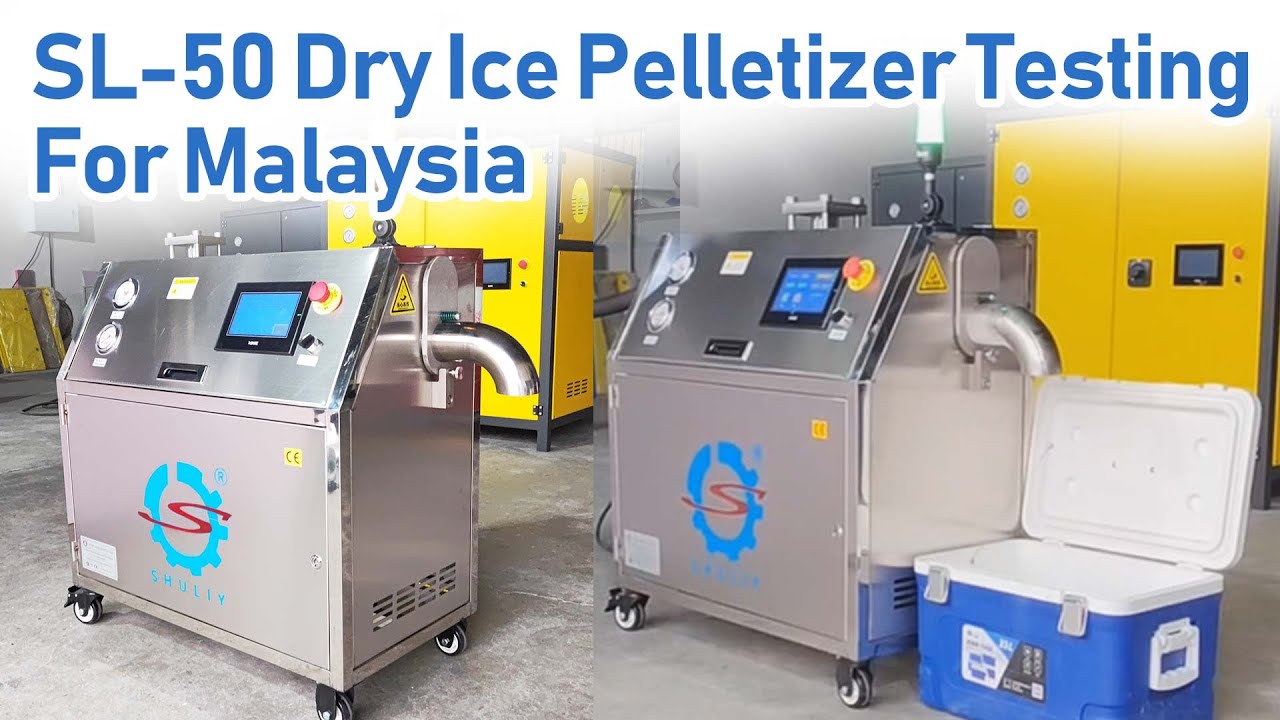 Small dry ice machine performance test for Malaysia customer | 40-50kg/h dry ice pellet maker 2025