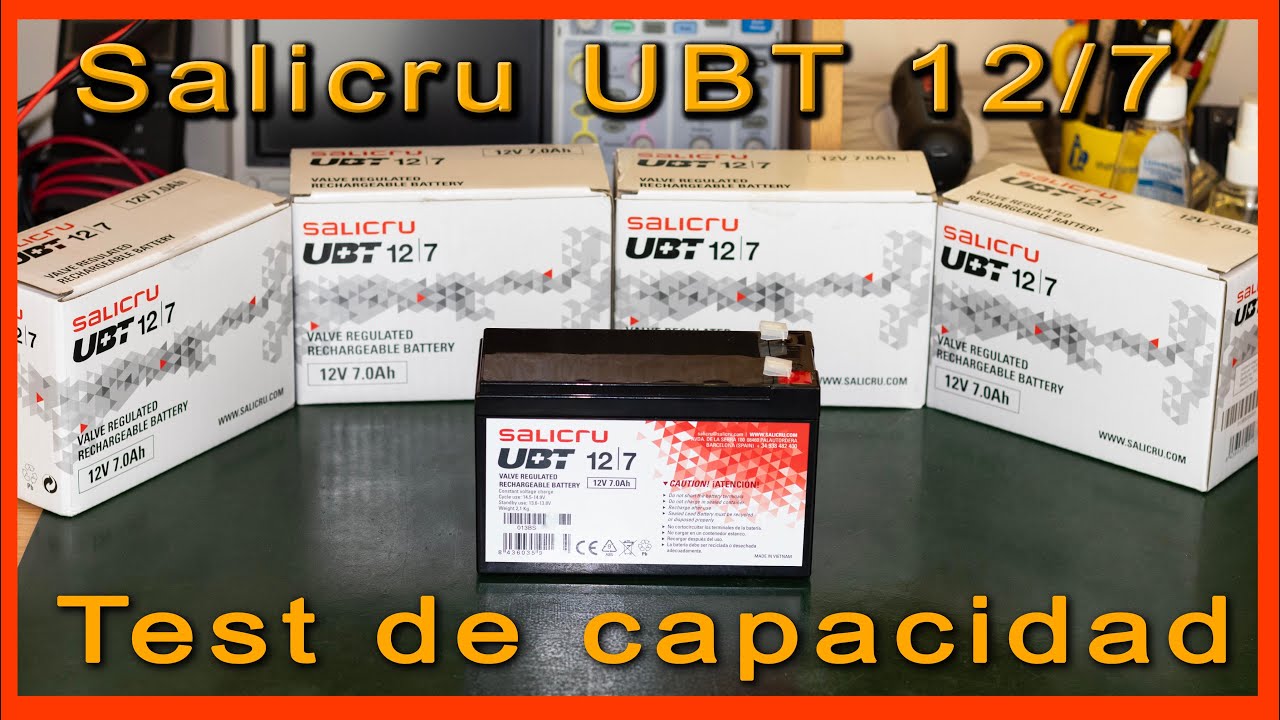 Batería Salicru UBT 12V  7Ah, Test de capacidad.