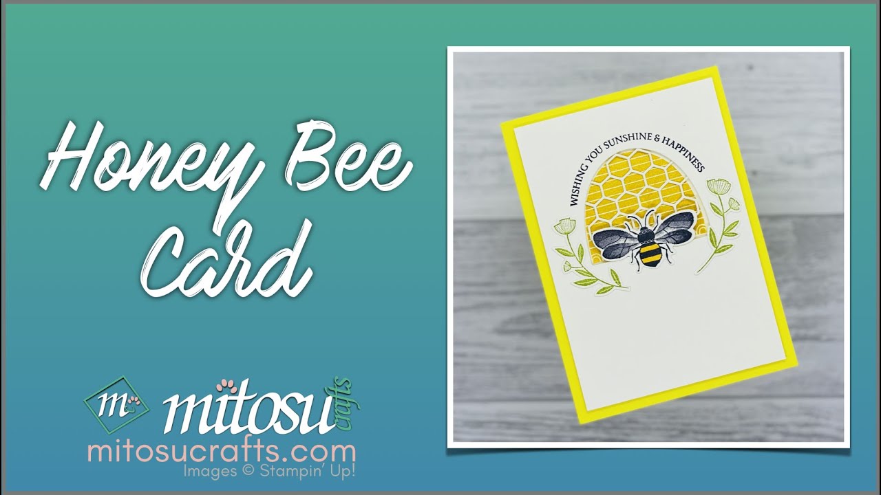 Stampin' Up! Honey Bee Aperture Card for Global Stampin' Video Hop