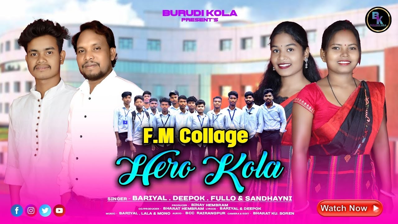 FM COLLEGE HERO KOLA  // NEW SANTALI VIDEO 2024 // STUDIO VERSION // BARIYAL,DEEPOK,FULLO,SANDHAYNI