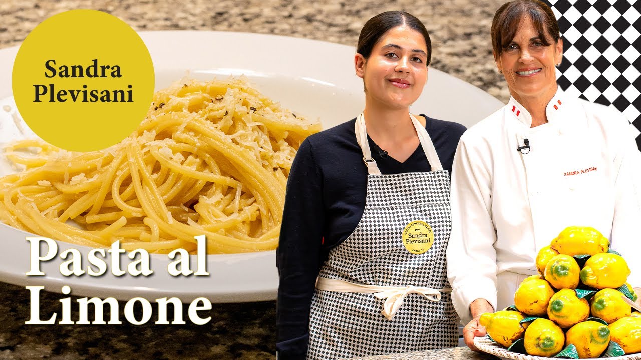 Pasta al Limone, junto a mi hija Valentina Sandra Plevisani