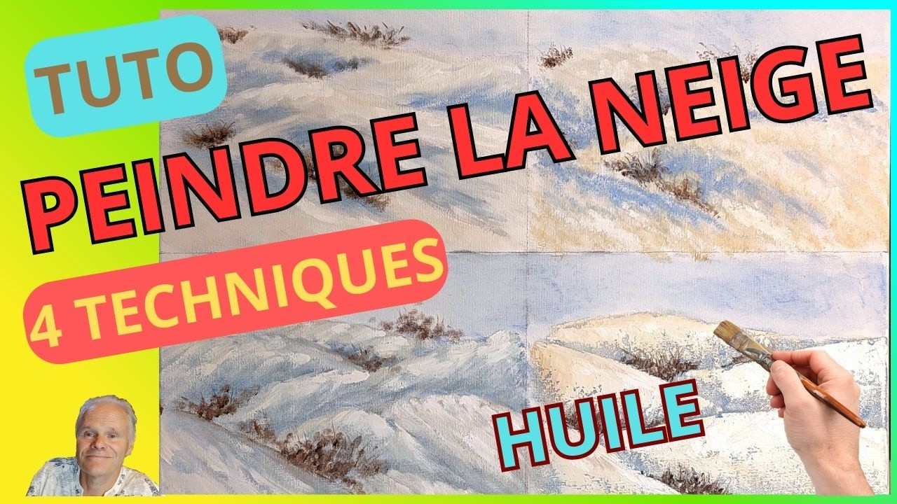 [TUTO] 🎨 4 TECHNIQUES pour PEINDRE la NEIGE à l’Huile.  Simples et Efficaces (Alla Prima)